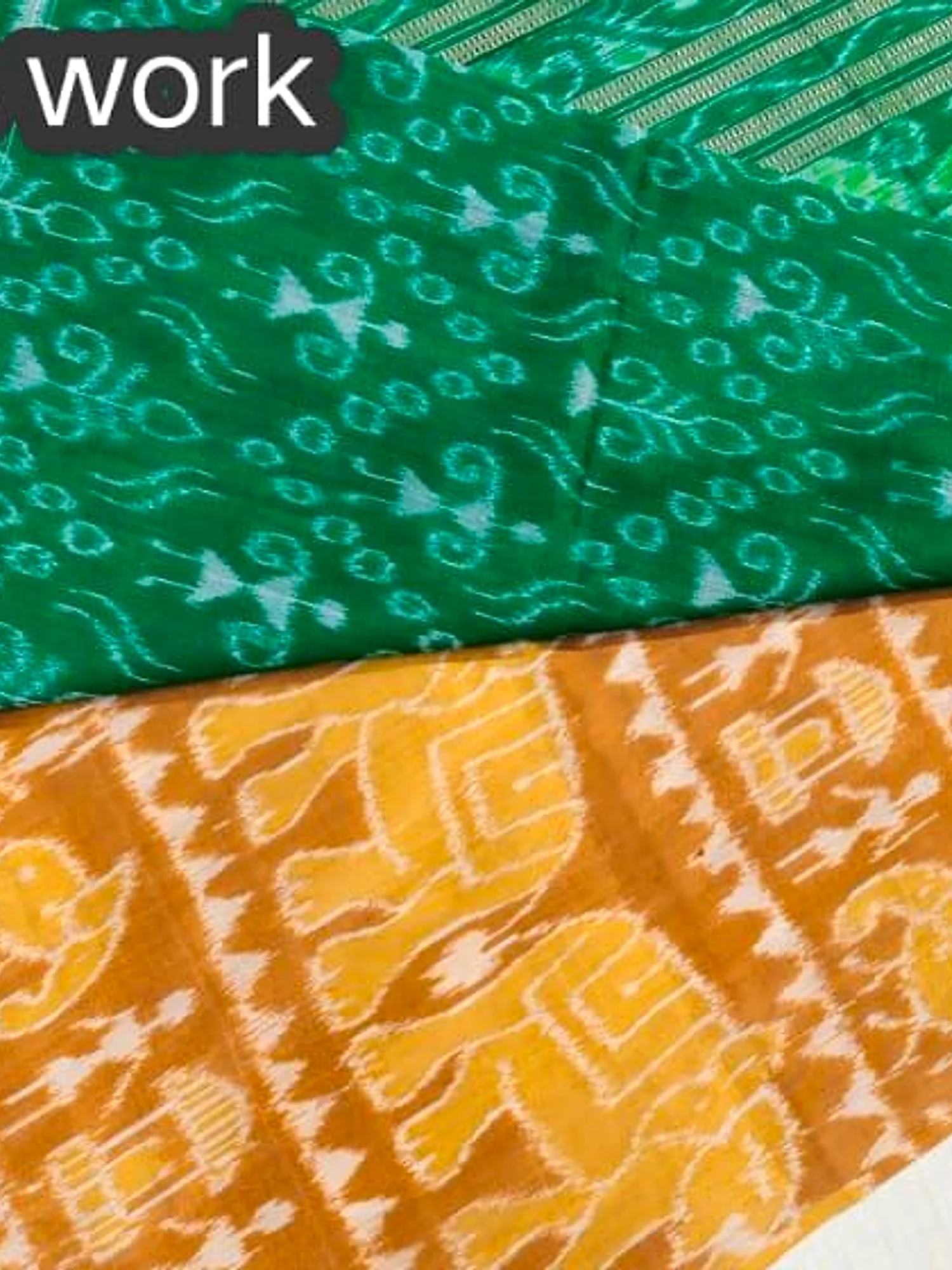 Sambalpuri Handloom Pure Silk Saree with Blouse Piece view 5