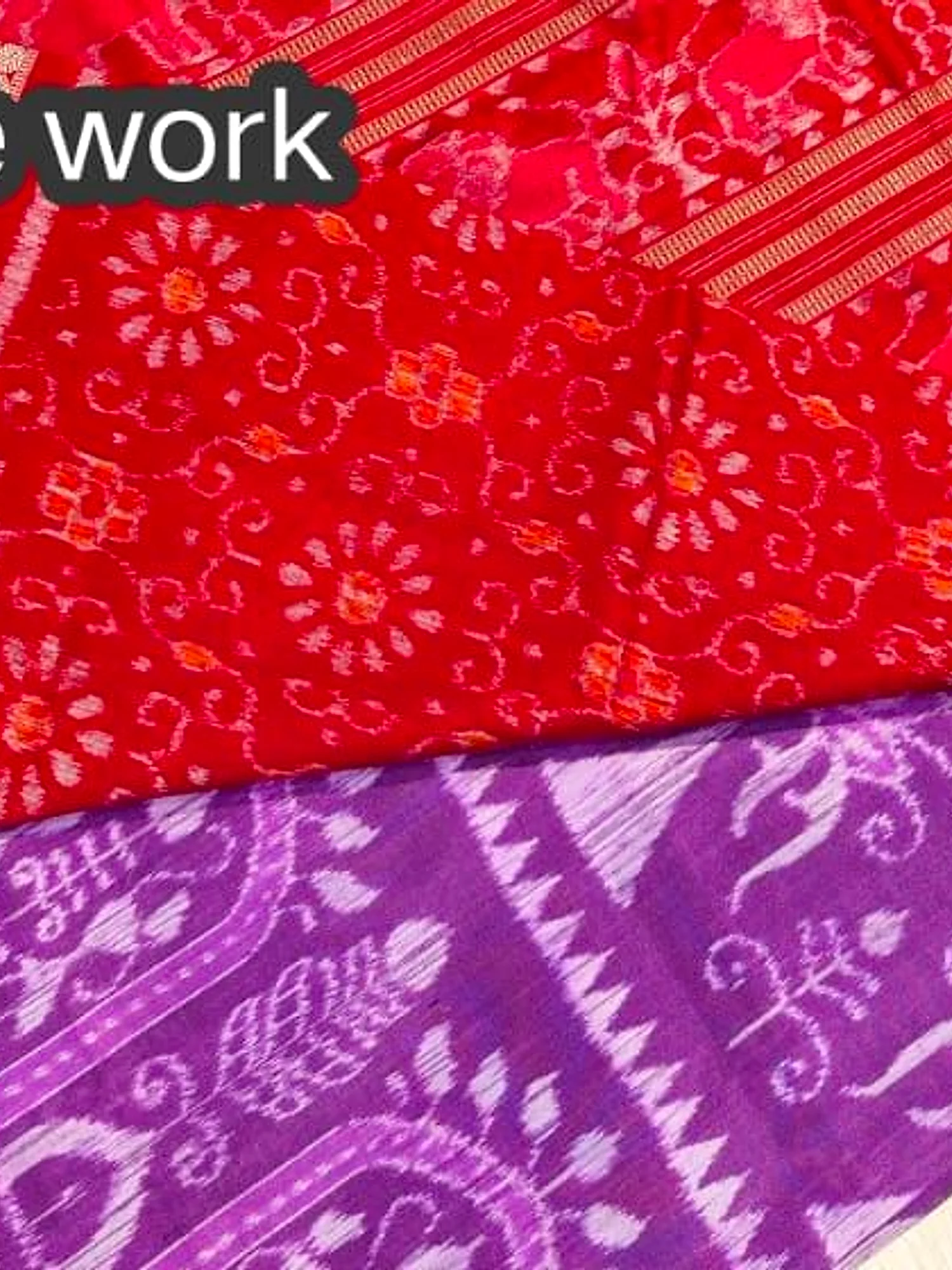 Sambalpuri Handloom Pure Silk Saree with Blouse Piece view 5