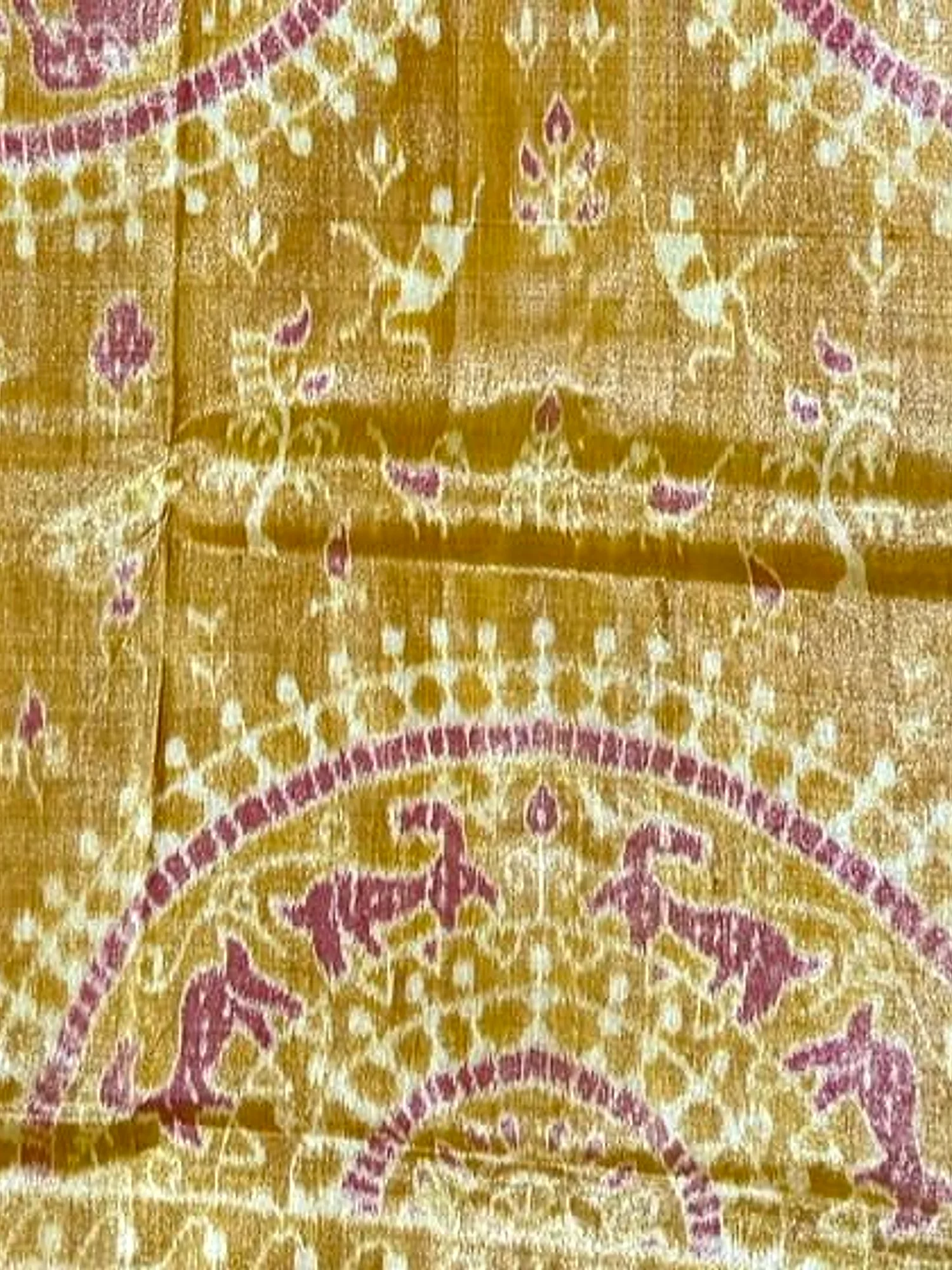 Sambalpuri Handloom Full Tissue Silver Silk Saree with Blouse Piece view 5