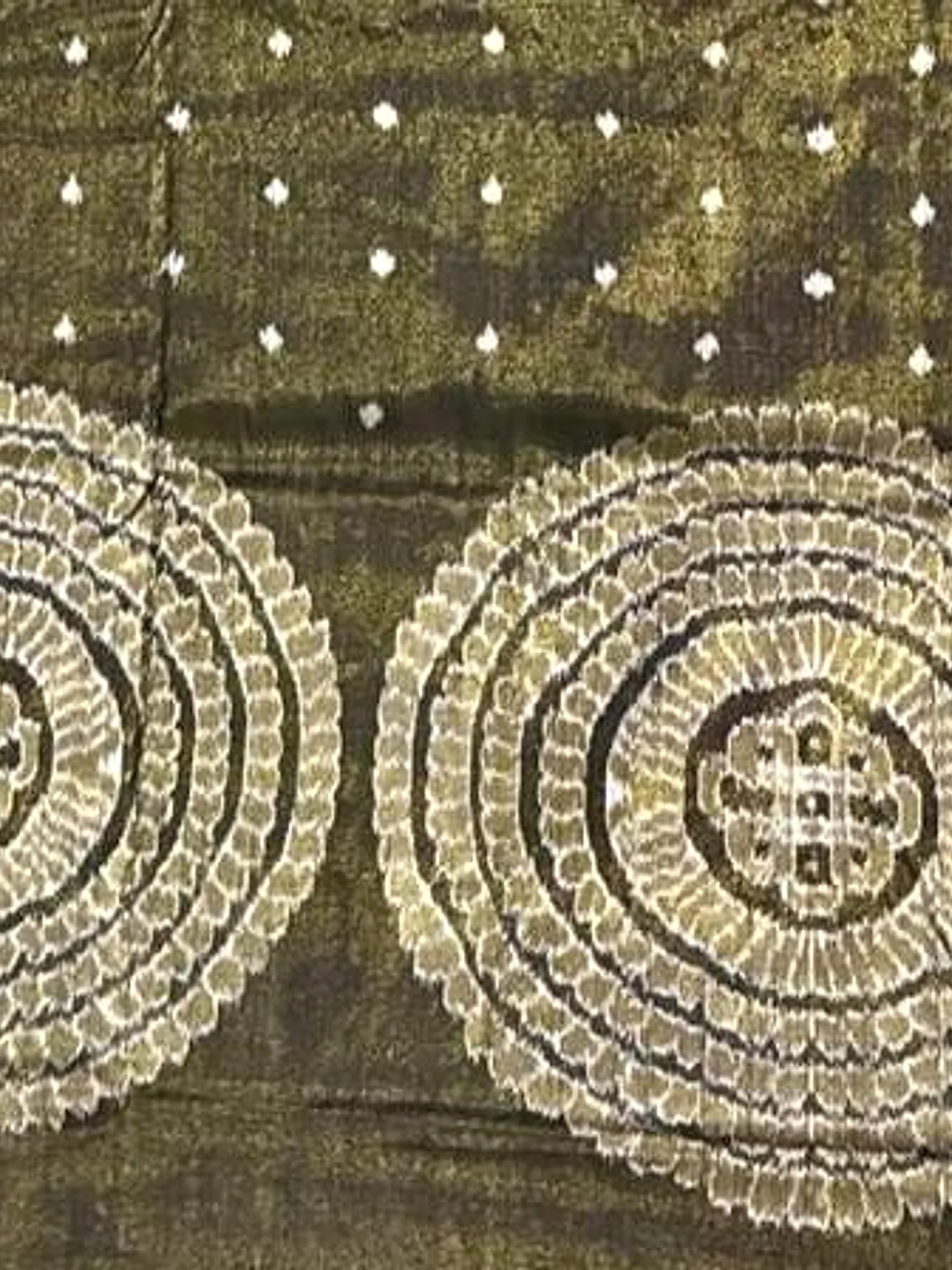 Sambalpuri Handloom Full Tissue Silver Silk Saree with Blouse Piece view 6